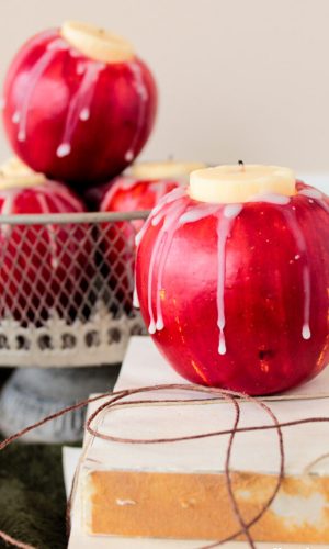 Artificial-Apple-Candle-Holder